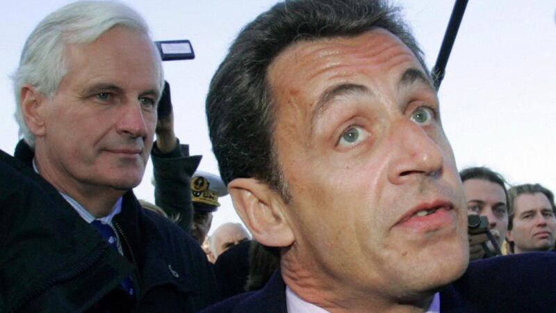 Michel Barnier and Nicolas Sarkozy in 2007. Photograph: Andre Durand/AFP via Getty