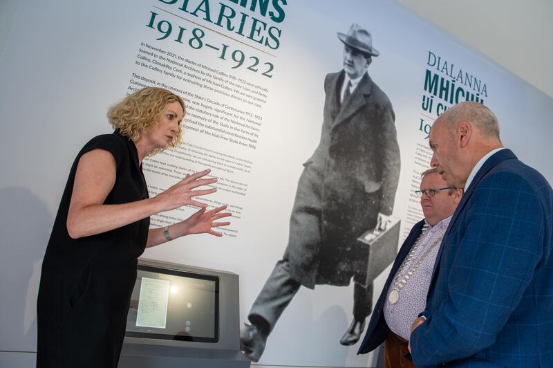National Archives director Orlaith McBride says the diaries reveal an 'extraordinarily busy man'. Photograph: John Allen