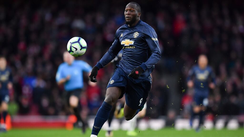 Romelu Lukaku is one of a number of injury worries for Ole Gunnar Solskjær for his first game as permanent Manchester United manager against Watford. Photograph: Ben Stansall/AFP/Getty Images