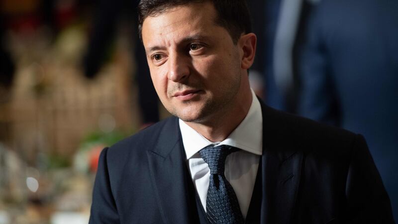 Ukrainian president Volodymyr Zelensky. Photograph:  Saull Loeb / Getty Images