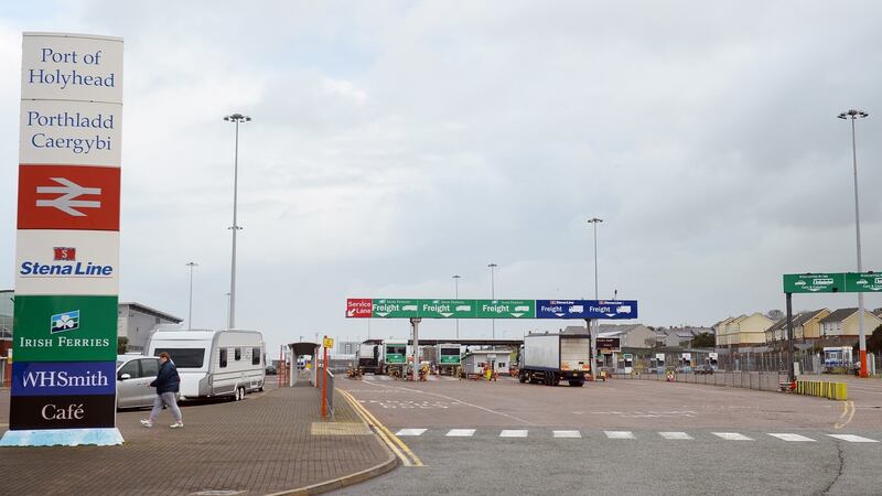 The Holyhead ferry terminal on the Island of Anglesey in Wales: “Even a native of Anglesey in Wales such as myself must admit that by bypassing Holyhead, they are not missing much.” File photograph:  Paul Ellis/AFP/Getty Images