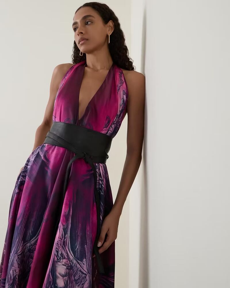 Banshee dark rose silk dress, stg£450/€600, Eadach by Sarah O'Neill at Brown Thomas and eadach.com