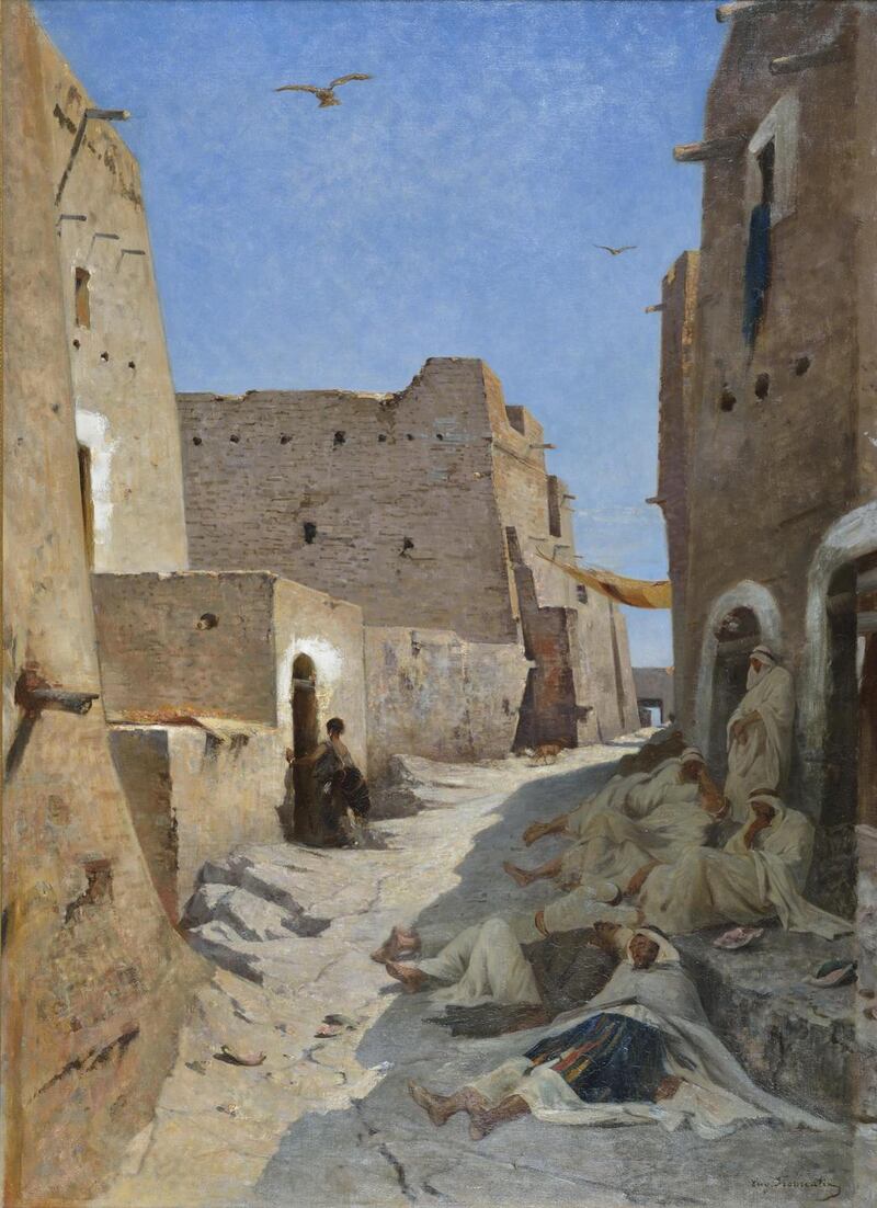La Rue Bab-el-Gharbi à Laghouat, by Eugène Fromentin. Photograph:  Musée de la Chartreuese