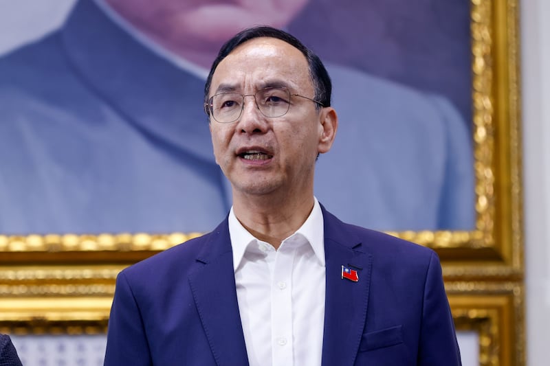Eric Chu, the chairman of Taiwan's main opposition party Kuomintang (KMT). Photograph: Ritchie B Tongo/EPA