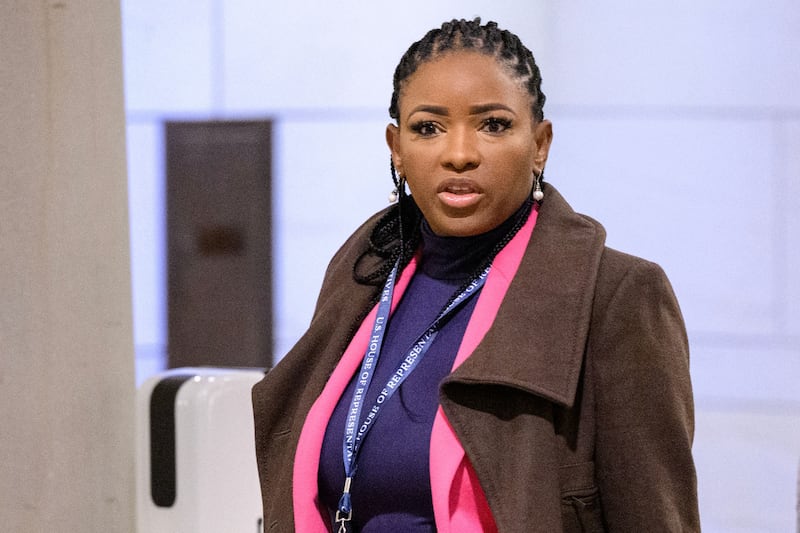 Jasmine Crocket. Photograph: Mandel Ngan/AFP/Getty Images