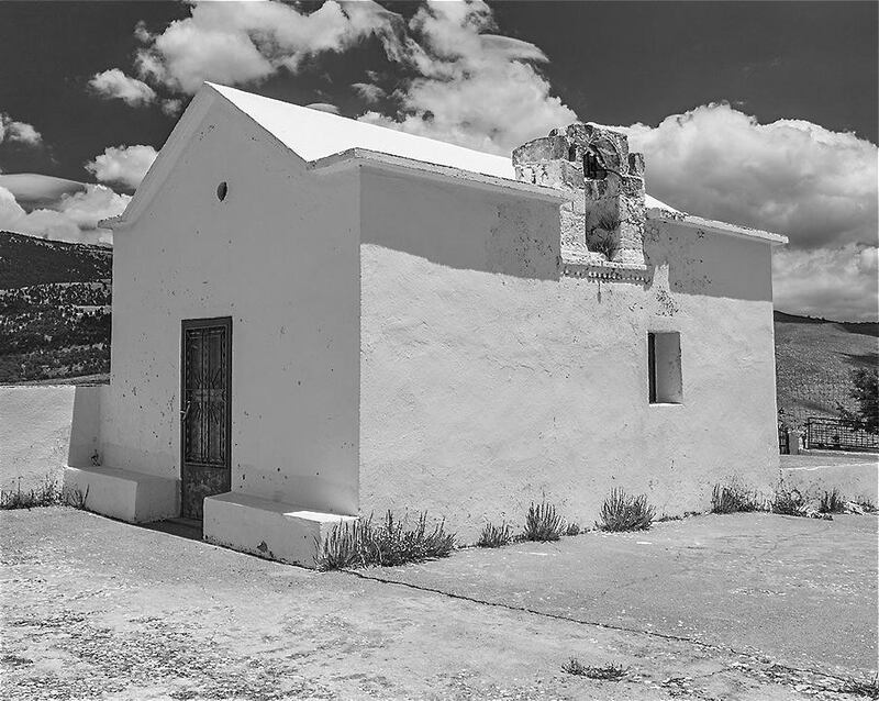 Church of Agia Ekareini in Anopoli, part of the landscape explored in Memorialising the Sacred at the Irish Architectural Archive. Photograph:  Oyen Leif