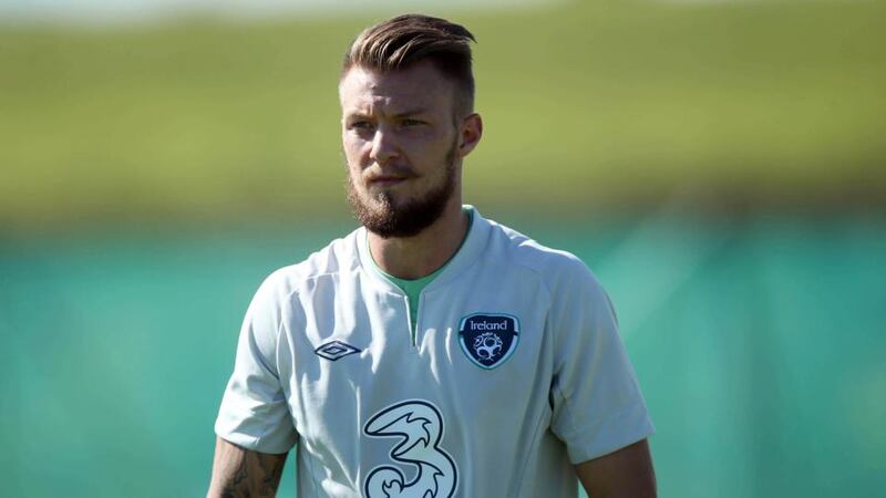 Norwich City’s Anthony Pilkington at Gannon Park in Malahide.  Photograph: Donall Farmer/Inpho