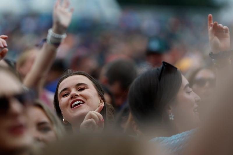 Crowds enjoy a set at Electric Picnic.  Photograph: Nick Bradshaw / The Irish Times