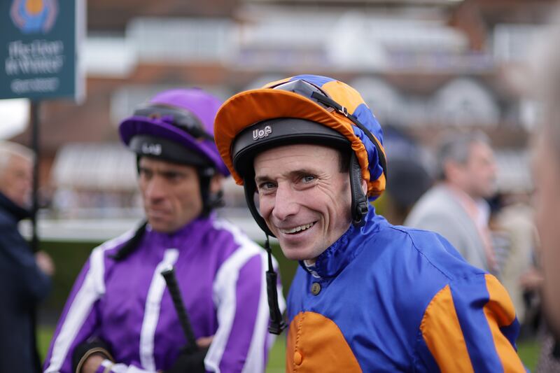 Jockey Ryan Moore ahead of the Lockinge Stakes. Photograph: Steven Paston/PA
