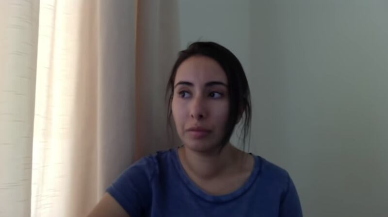 A still from the video Sheikha Latifa made before fleeing Dubai. Photograph: Free Latifa campaign