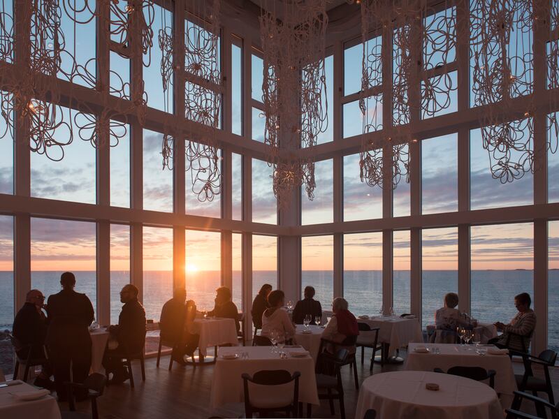 Fogo Island Inn dining room, Newfoundland, Canada. Photograph: Alex Fradkin