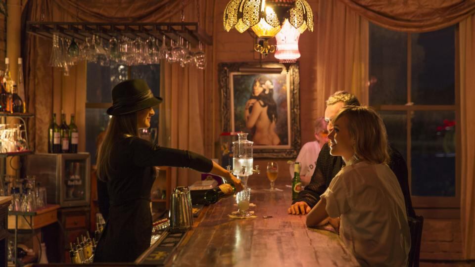 A drink at Mata Hari. Photograph: Adam Kuehl for The New York Times