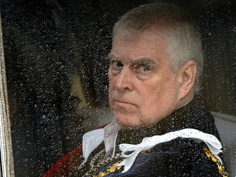 Prince Andrew was directed to stop using all of his titles and honours, including duke of York. Photograph: Toby Melville/PA