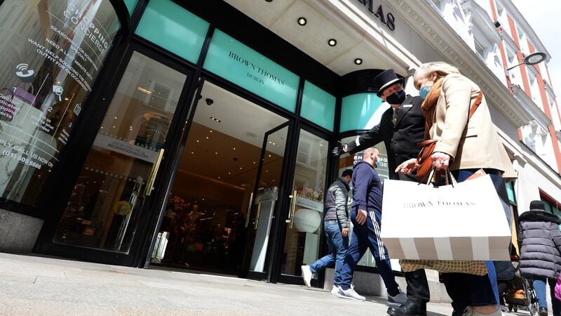 Grafton Street mainstay Brown Thomas Photograph: Dara Mac Dónaill