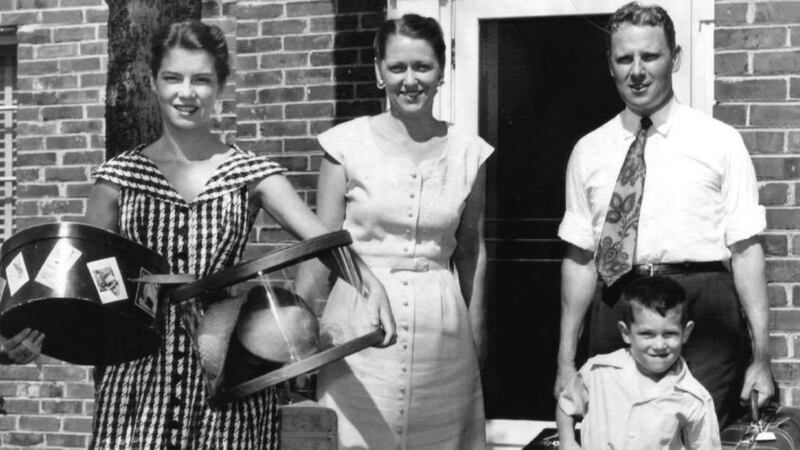 Four-year-old Al Gore with his family in Tennessee. From left: sister Nancy (14), mother Pauline and father Al Gore snr. Photograph: Getty Images