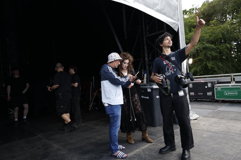 29/06/2026 - News - Behind the scenes with Creative Technology Ireland at Marley Park, Rathfarnham ahead of and during the Florence and the Machines show. Heidi Curtis following her support set.  Photograph Nick Bradshaw/ The Irish Times