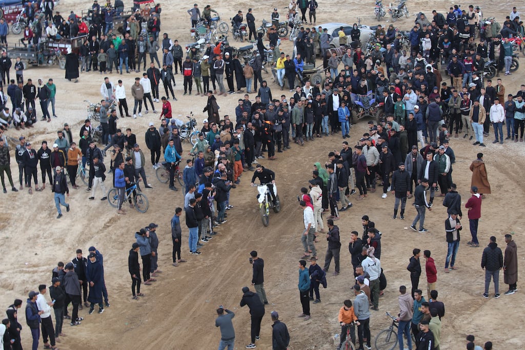 A famine declared in Gaza in August is now over thanks to improved access for humanitarian aid, the United Nations said on December 19, but warned the food situation in the Palestinian territory remained dire. Photograph: Eyad Baba/AFP via Getty Images