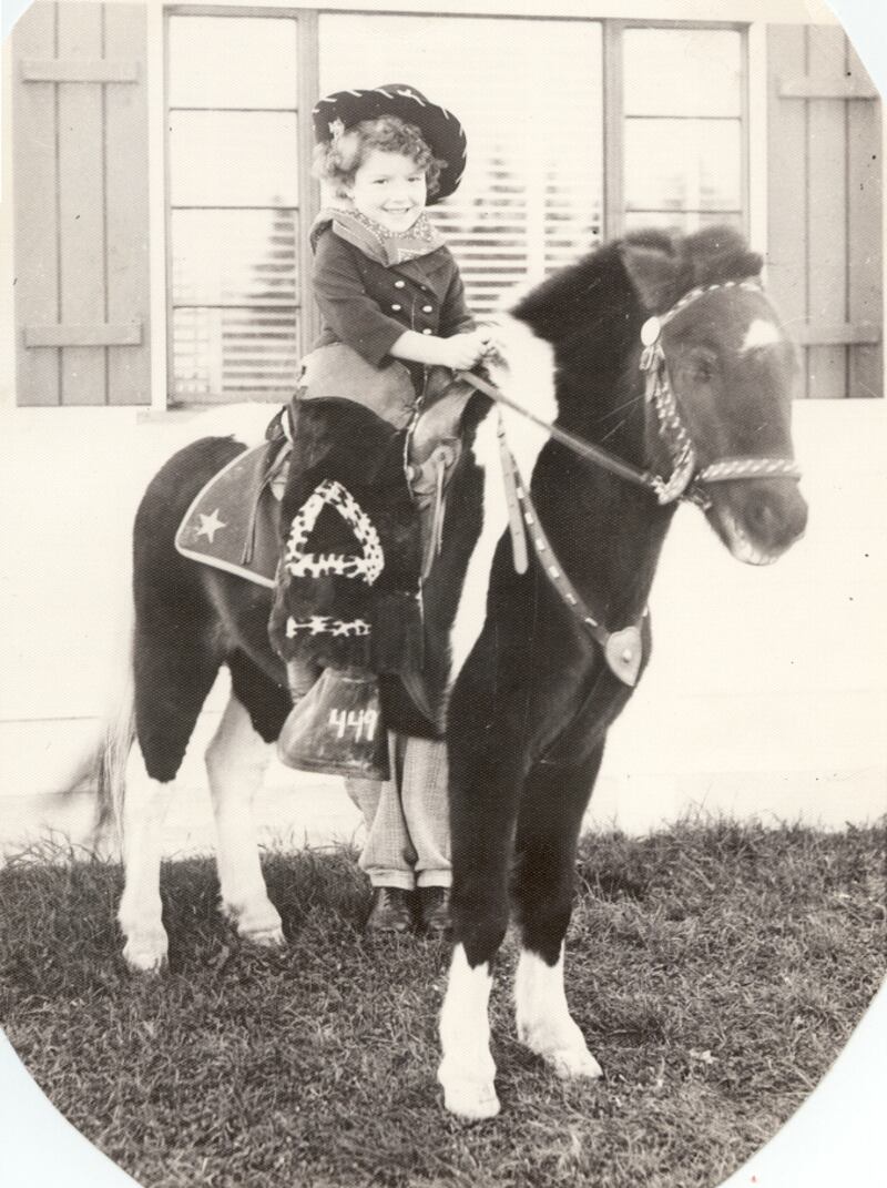 Helena Sheehan as a  cowgirl at home in the US in the 1950s