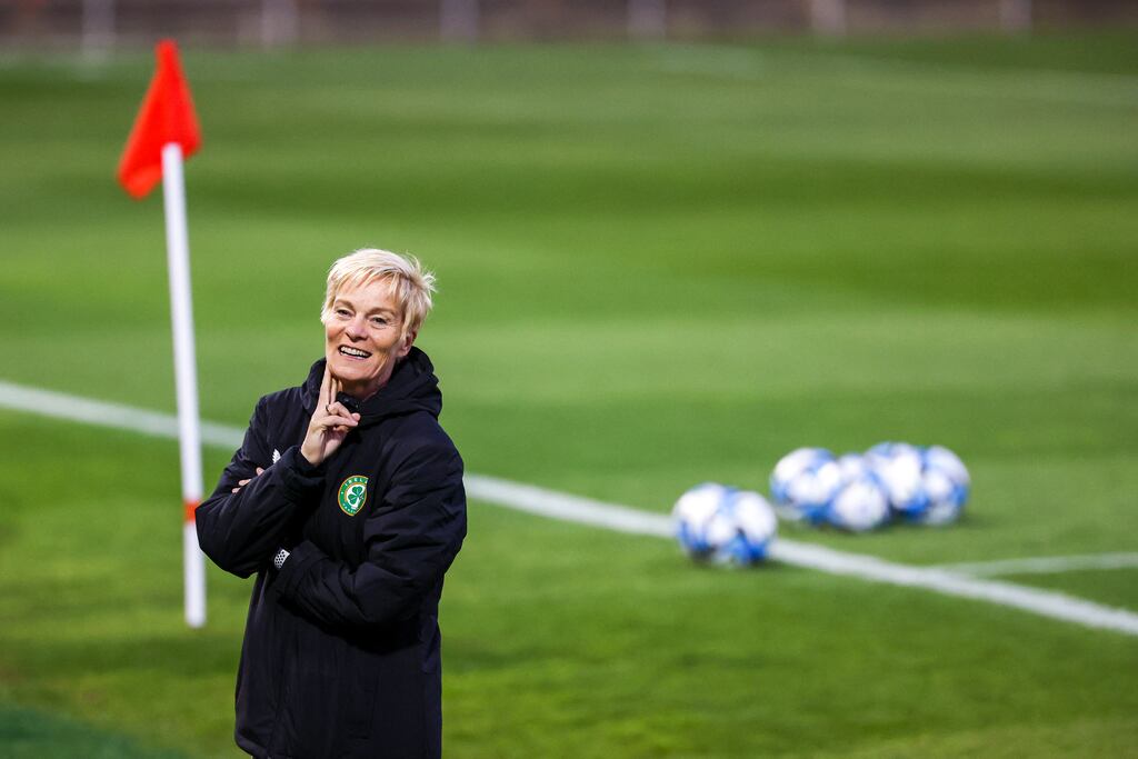 Four years ago Vera Pauw was reluctant to take the Ireland job; now she's looking forward to the proudest moment of her long career. Photograph: David Gray/AFP via Getty Images
