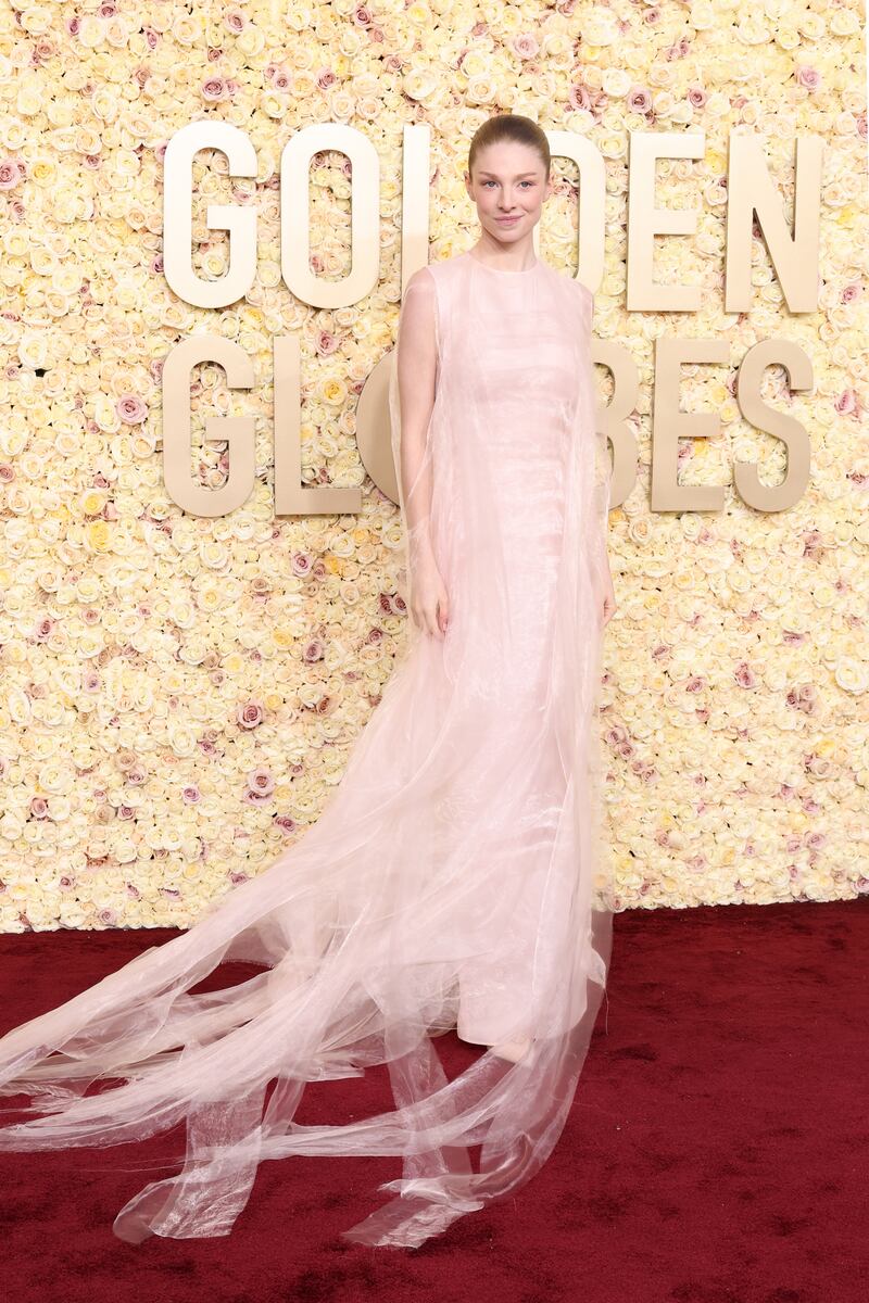 Hunter Schafer wearing Prada. Photograph: Amy Sussman/Getty Images