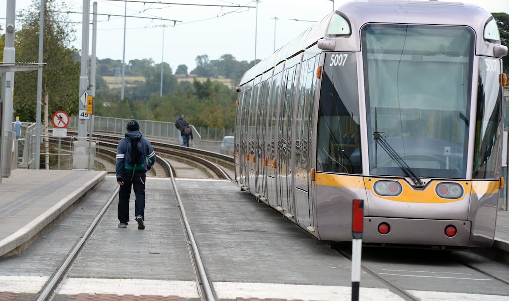 Services on the Luas Green Line remain suspended on Thursday