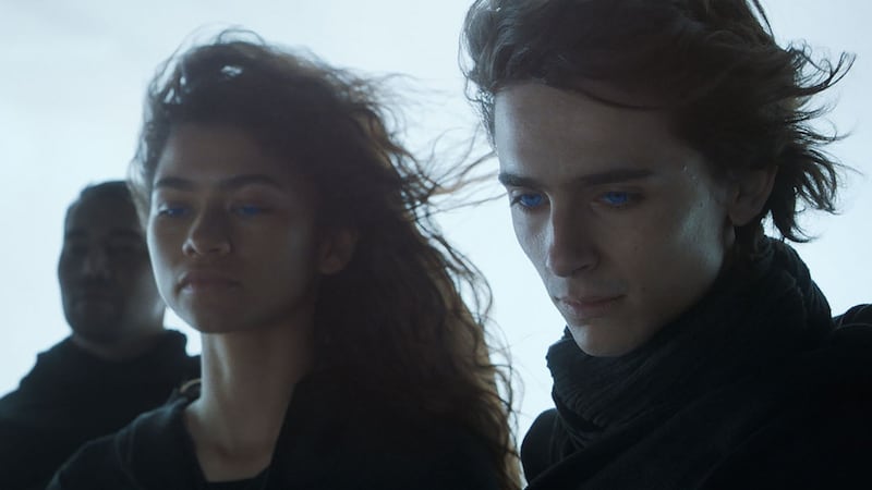 Zendaya and Timothée Chalamet in sci-fi epic Dune (2021), which picked up Best Cinematography