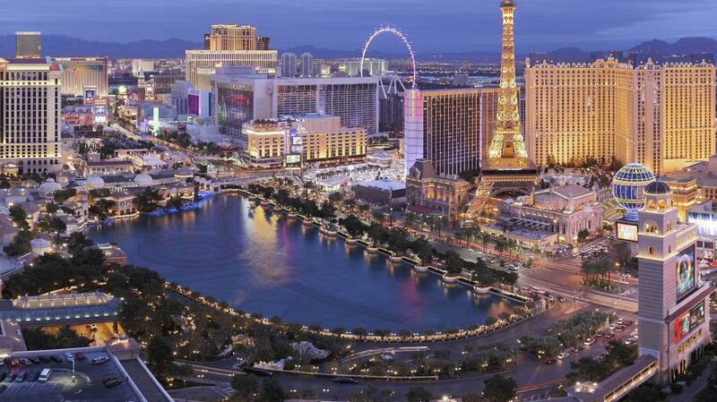 The Las Vegas strip