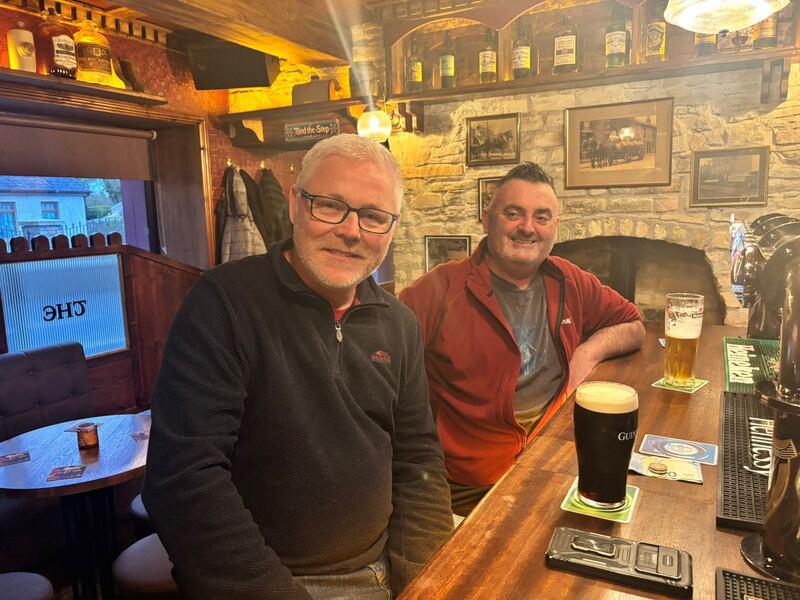 Jonathan Bowes and John McEvoy at Village Tap. Photograph: Siún Lennon