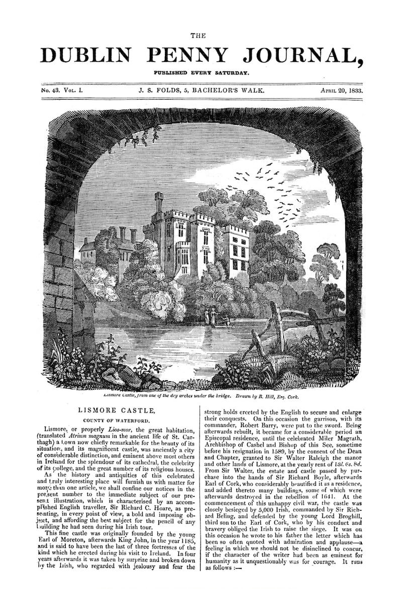 Front page of the Dublin Penny Journal.