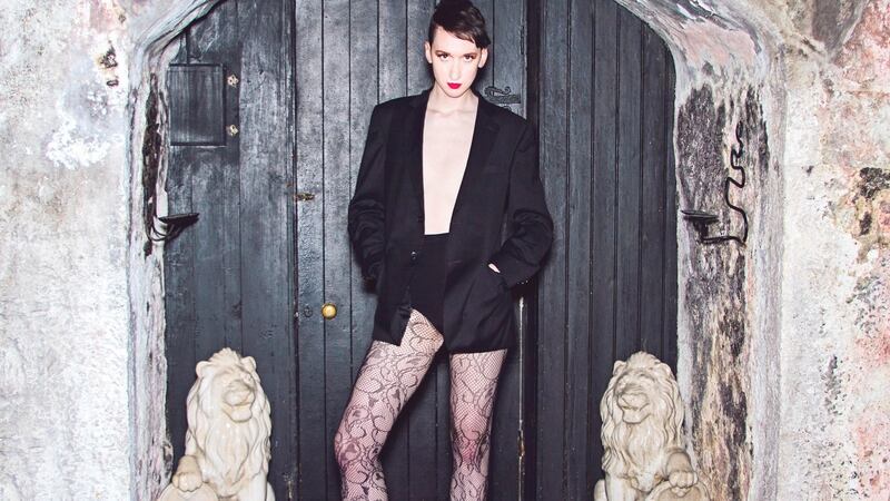 Model Ivan Fahy: “I have long legs and the worst thing is when a man whistles at me thinking I am female, then realises that I am not.” Photograph: Agnes of PurpleBlues Photography