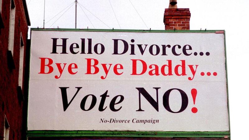 The infamous slogan from the 1995 divorce referendum campaign