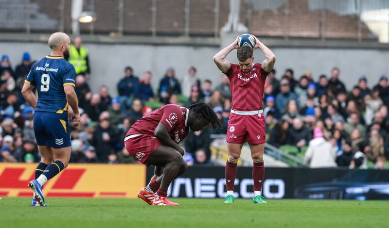 Sale's George Ford dejected after the game. Photograph: Dan Sheridan/Inpho