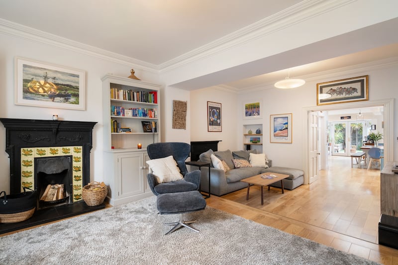 Dividing wall between reception rooms was removed by former owners