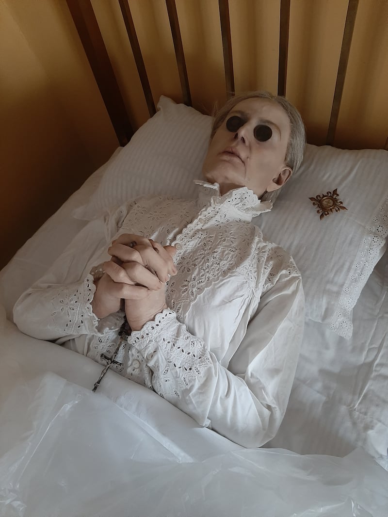 Auntie Nora at the Irish Wake Museum