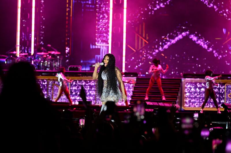 Nicki Minaj performing in Morocco last month. Photograph: Jalal Morchidi/EPA