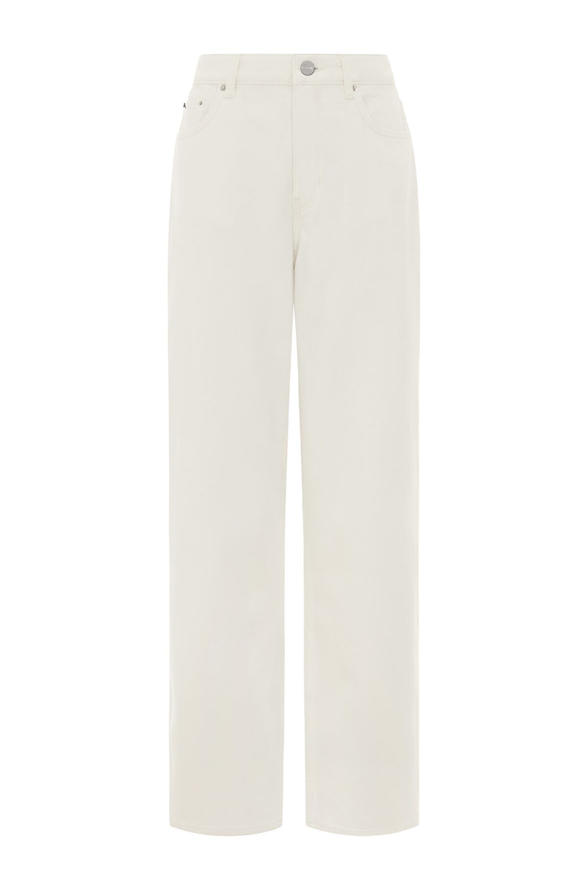 Ecru Straight Leg Jeansundefined