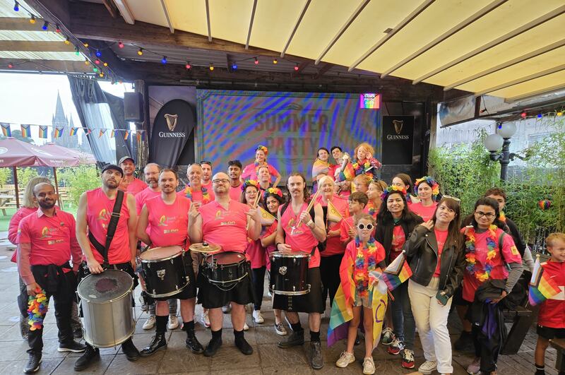 Martina Williamson and Bord Gáis Energy colleagues and family at Cork Pride Parade 2024