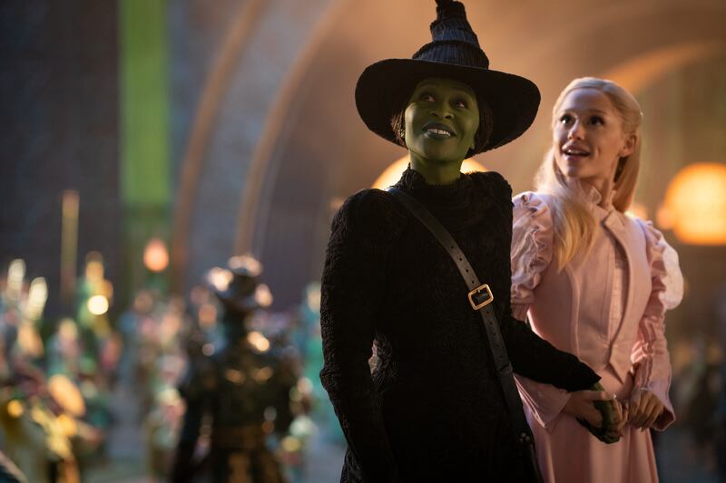 'I'm all in': Cynthia Erivo as Elphaba and Ariana Grande as Glinda in Wicked
