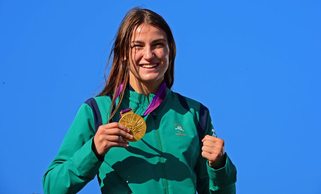 Olympic Gold medalist Katie Taylor took the gold medal at the 2012 London Games in the women’s lightweight division. Photograph: Eric Luke