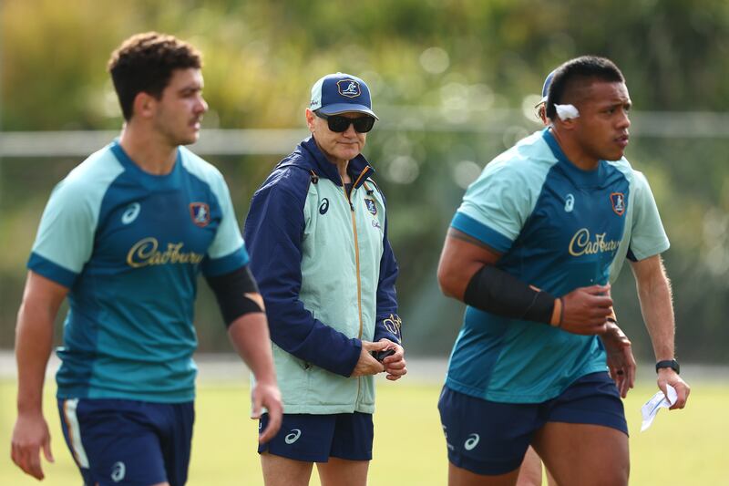 Head coach Joe Schmidt during a Wallabies training session at Ballymore Stadium in Brisbane on June 25th. Photograph: Chris Hyde/Getty Images