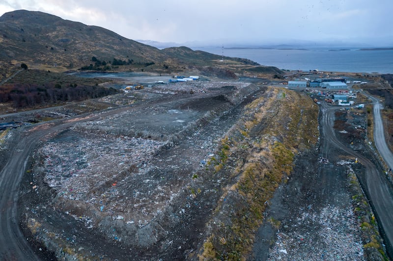 A municipal landfill in Ushuaia, Tierra del Fuego, Argentina. Photograph: Cristian Urrutia/AFP/Getty Images