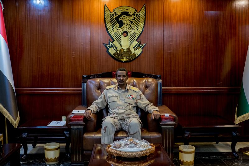 Lieut Gen Mohamed Hamdan, also known as Hemeti, the de-facto ruler of Sudan. Photograph: Declan Walsh/The New York Times