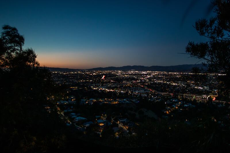 Mulholland Drive in Hollywood. Photograph: Apu Gomes/Getty Images
