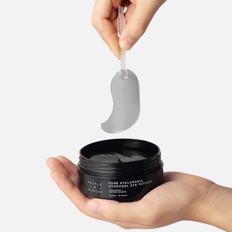 Pestle and Mortar Pure Hyaluronic Hydrogel Eye Patches (€34 from pestleandmortar.com)