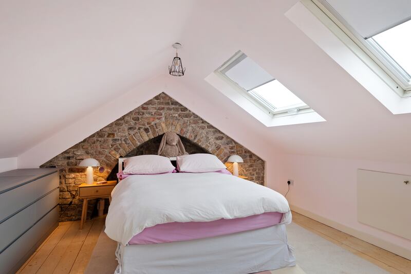 Converted attic room