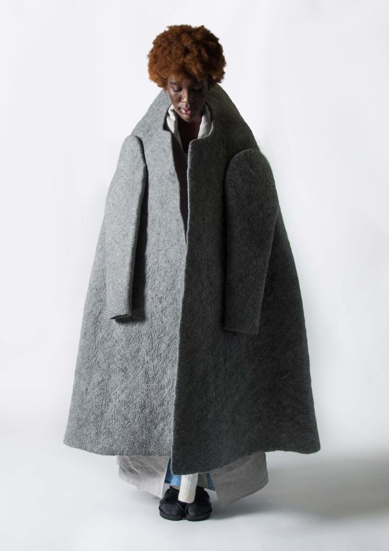 Ala Sinkevich “Existential Nomad” collection. Photograph:  Aron Cahill
