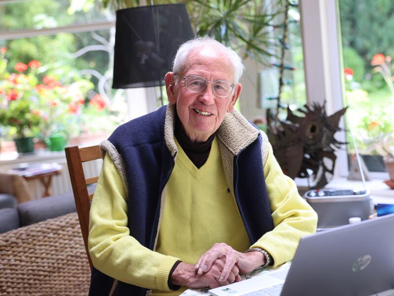 Joe Mulholland at home in Dublin. Photograph: Dara Mac Dónaill 
