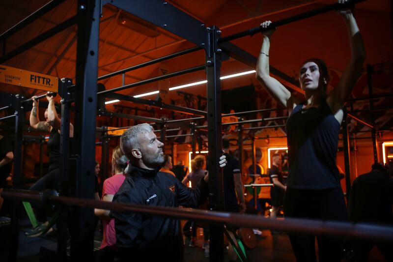 George McCabe at work in G Force Fitness in Drimnagh. Photograph: Bryan O'Brien


