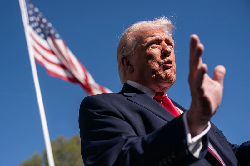 Donald Trump: Pope Leo should 'focus on being a Great Pope, not a Politician'. Photograph: Nathan Howard/the New York Times
                      
