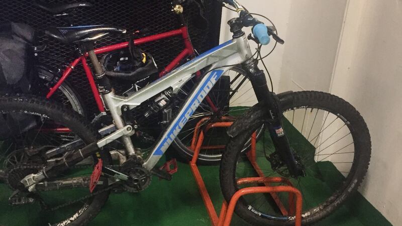 Mr McClements is believed to be travelling on a silver and blue Nukeproof mountain bike.